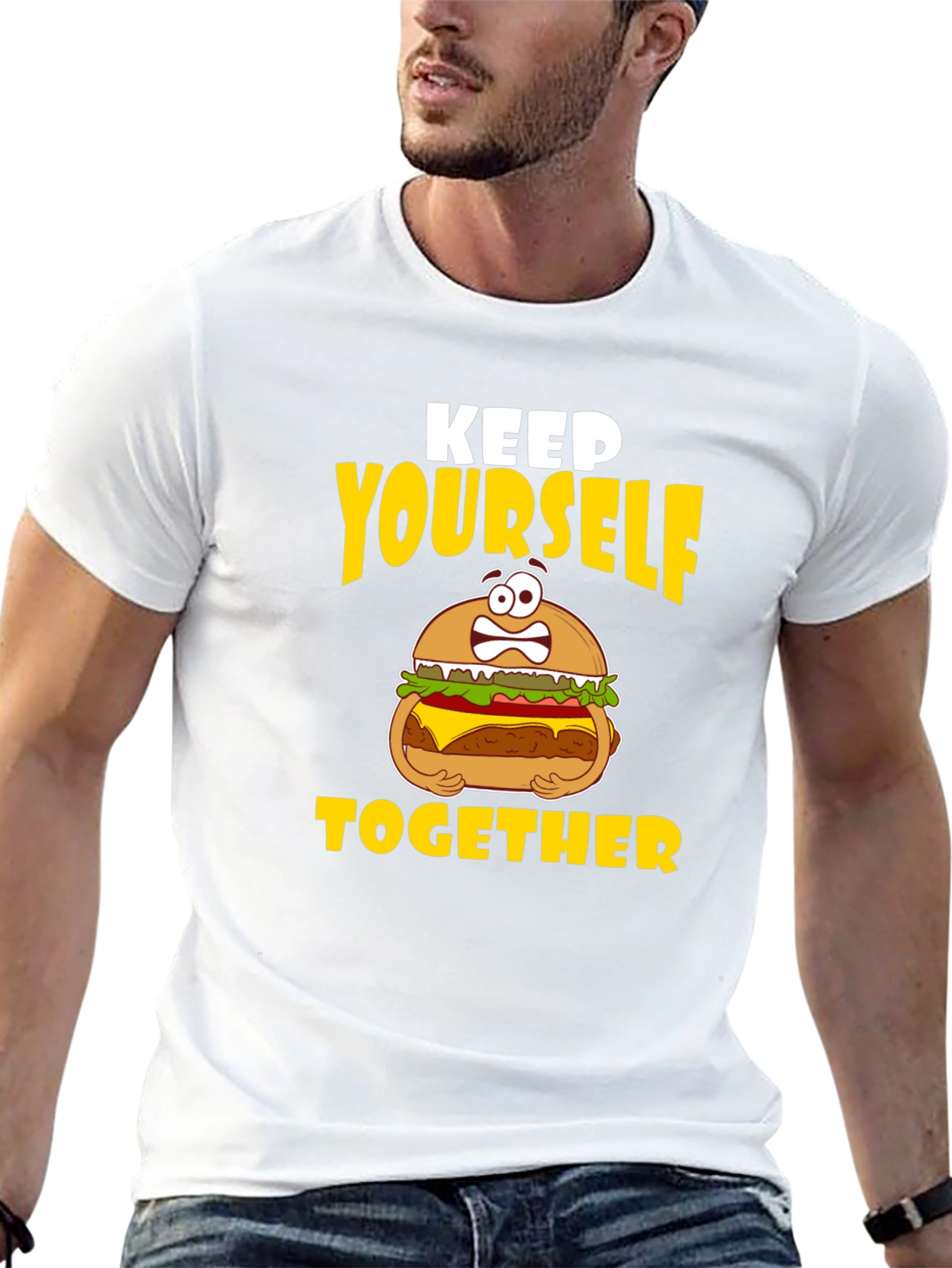 Keep Yourself Together Funny Burger T-Shirt