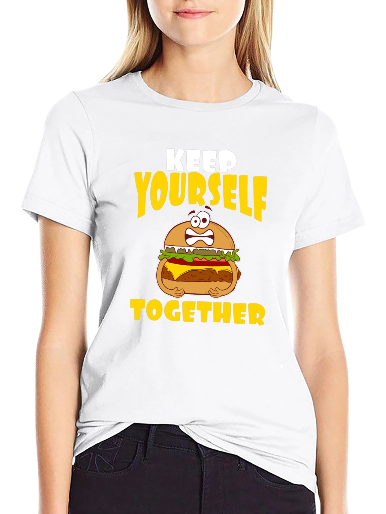 Keep Yourself Together Funny Burger T-Shirt