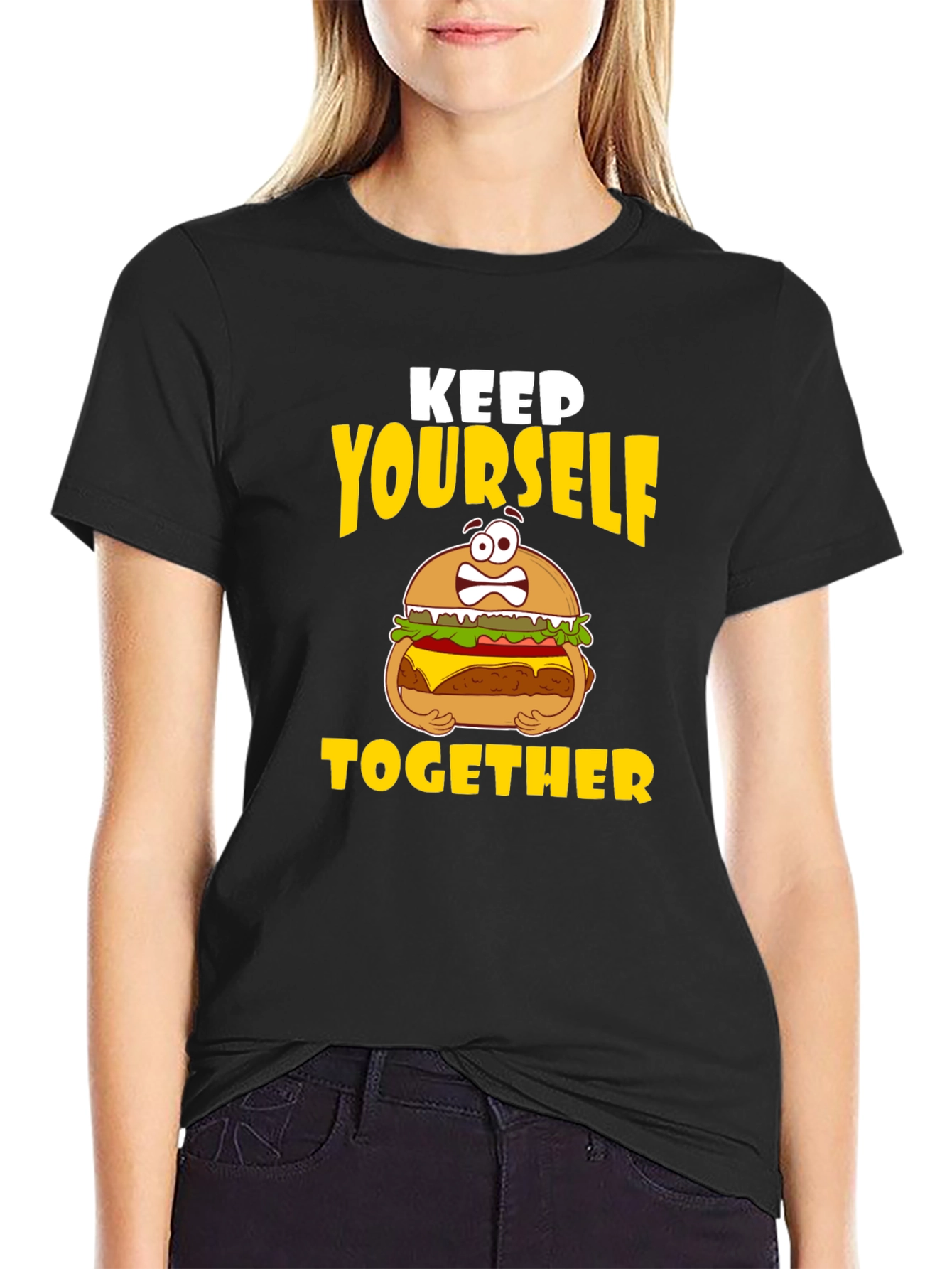 Keep Yourself Together Funny Burger T-Shirt