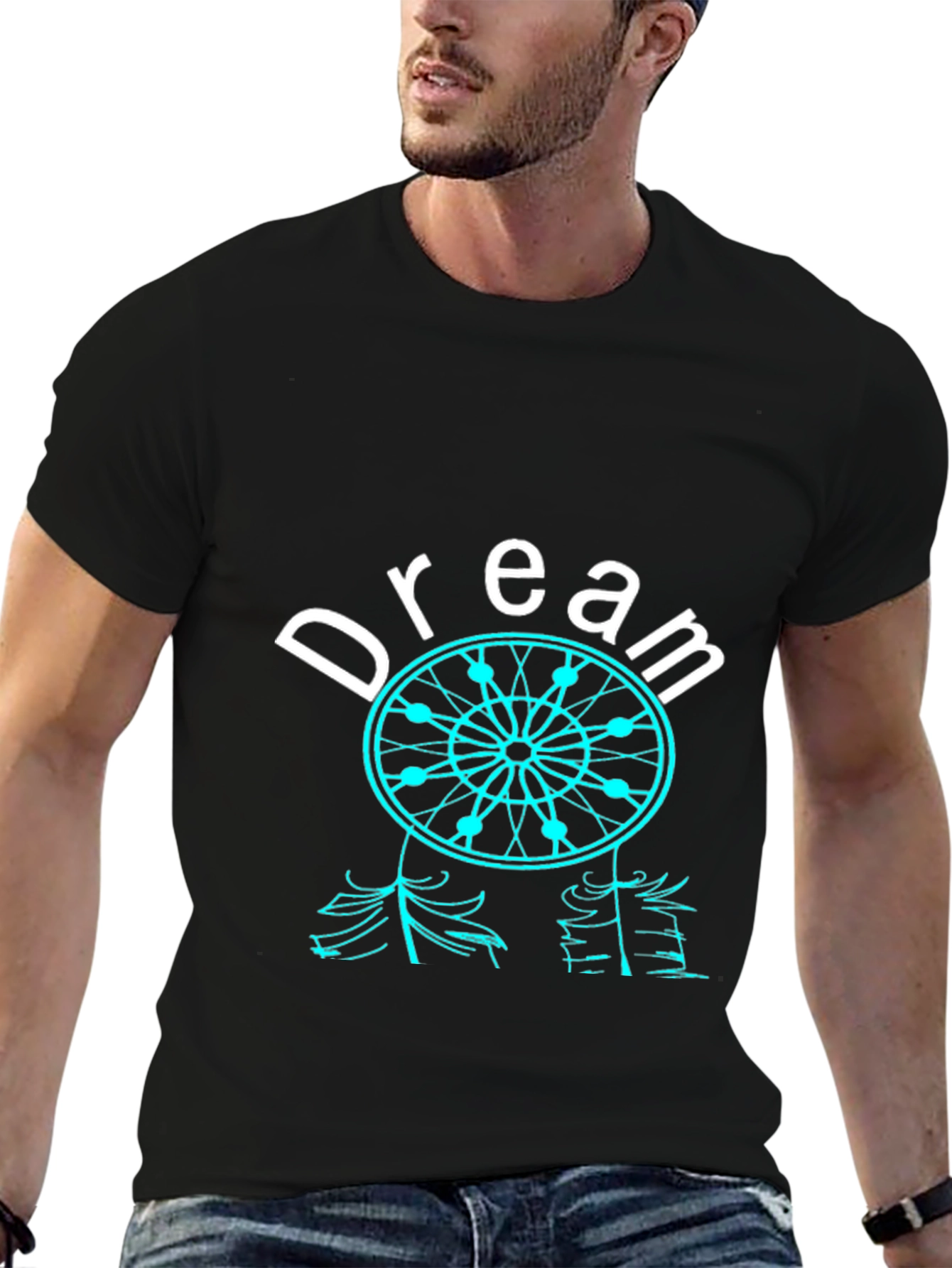 Dreamcatcher Graphic Tee - Stylish Black T-Shirt