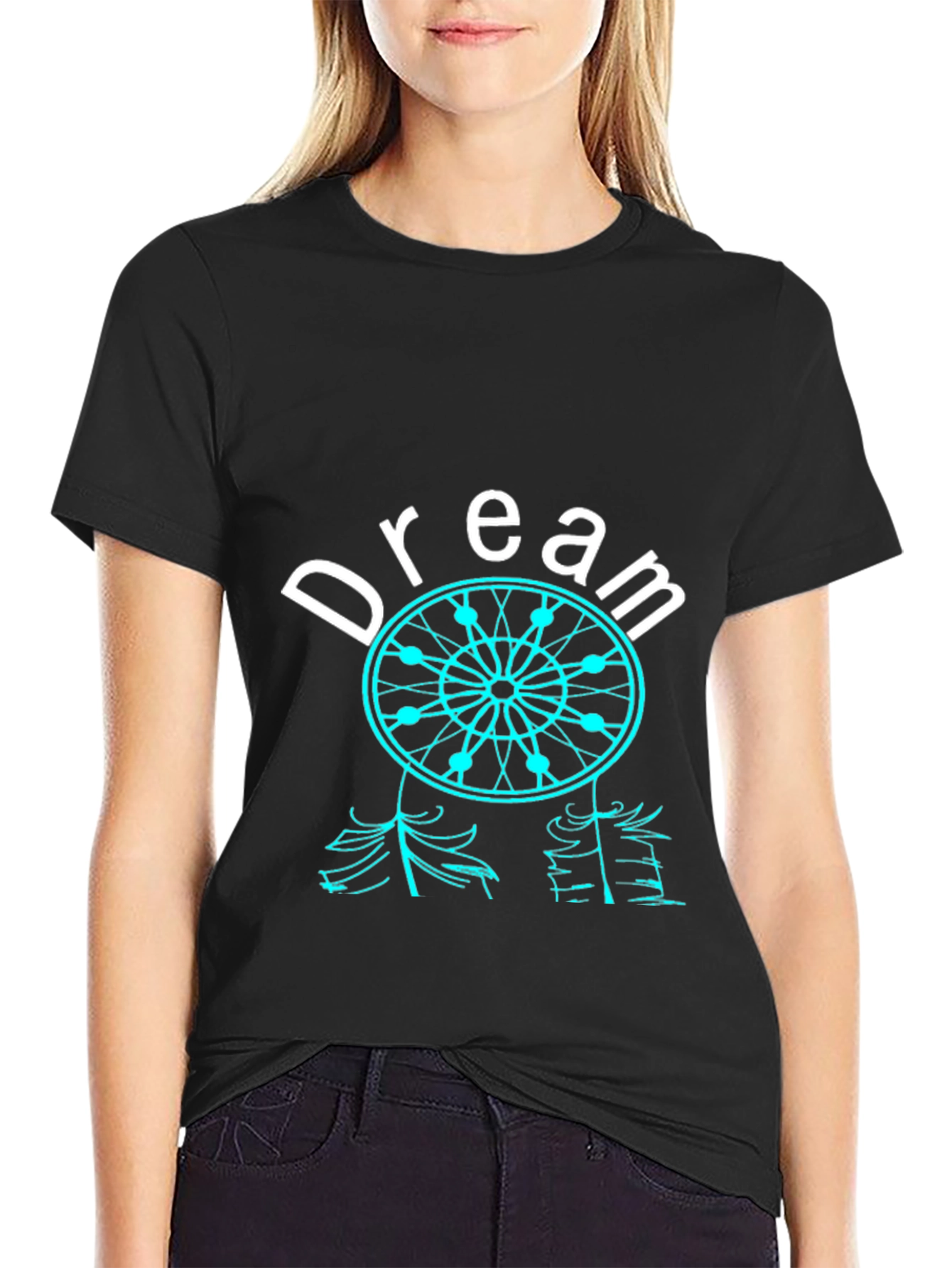 Dreamcatcher Graphic Tee - Stylish Black T-Shirt