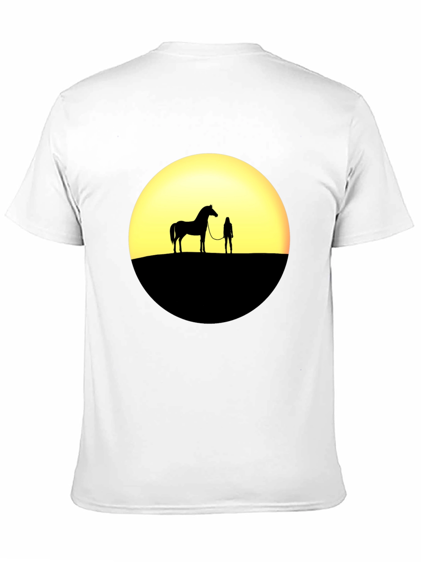 Sunset Horse & Rider Silhouette T-Shirt