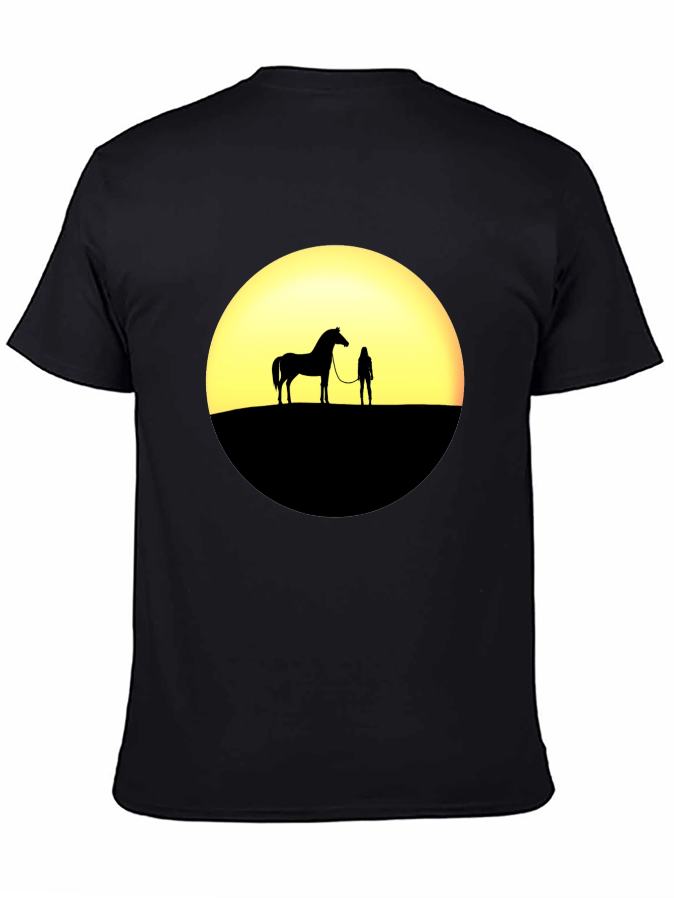 Sunset Horse & Rider Silhouette T-Shirt