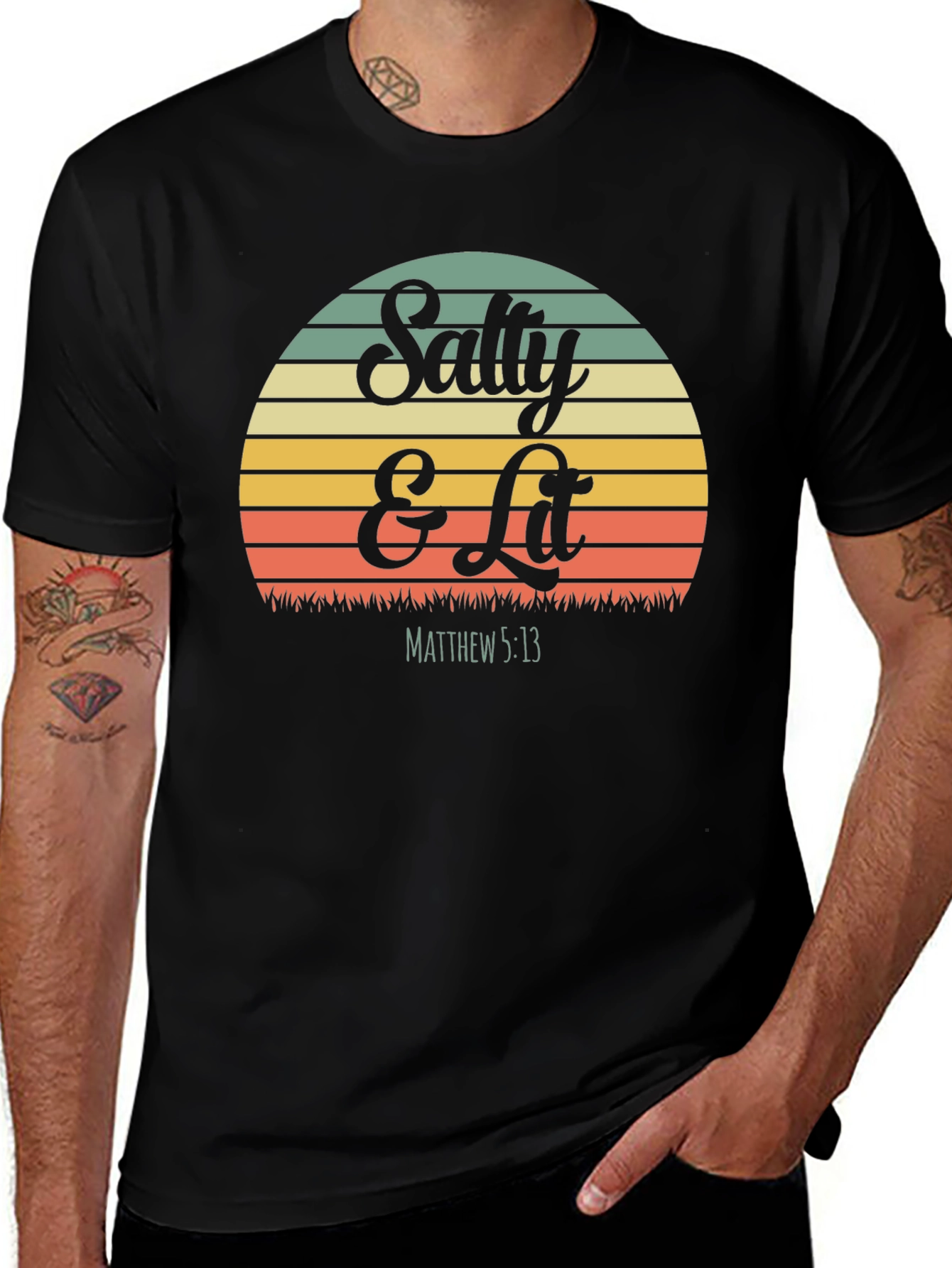 Salty & Lit Graphic T-Shirt - Christian Apparel
