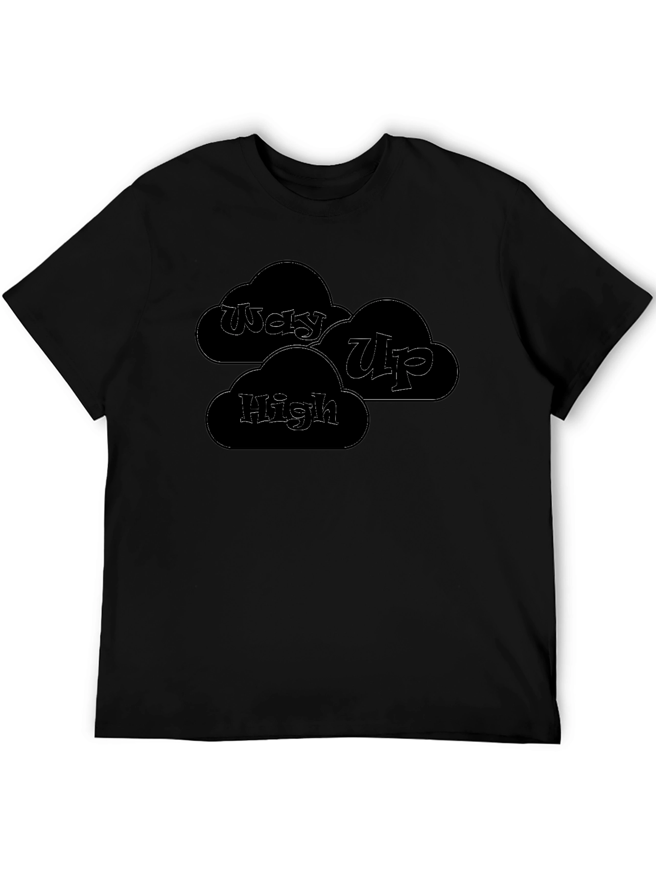 Way Up High Black Graphic T-Shirt