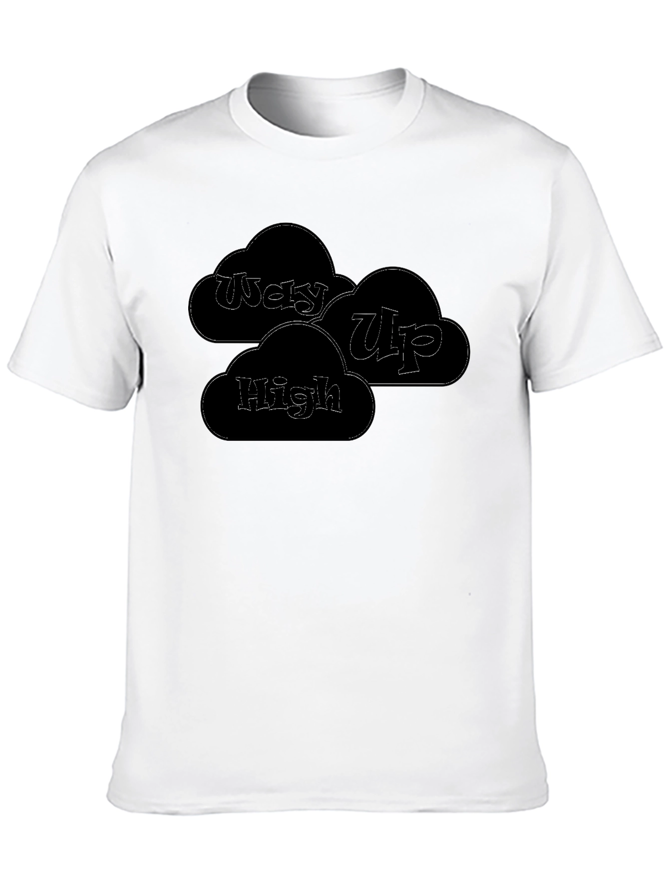 Way Up High Black Graphic T-Shirt