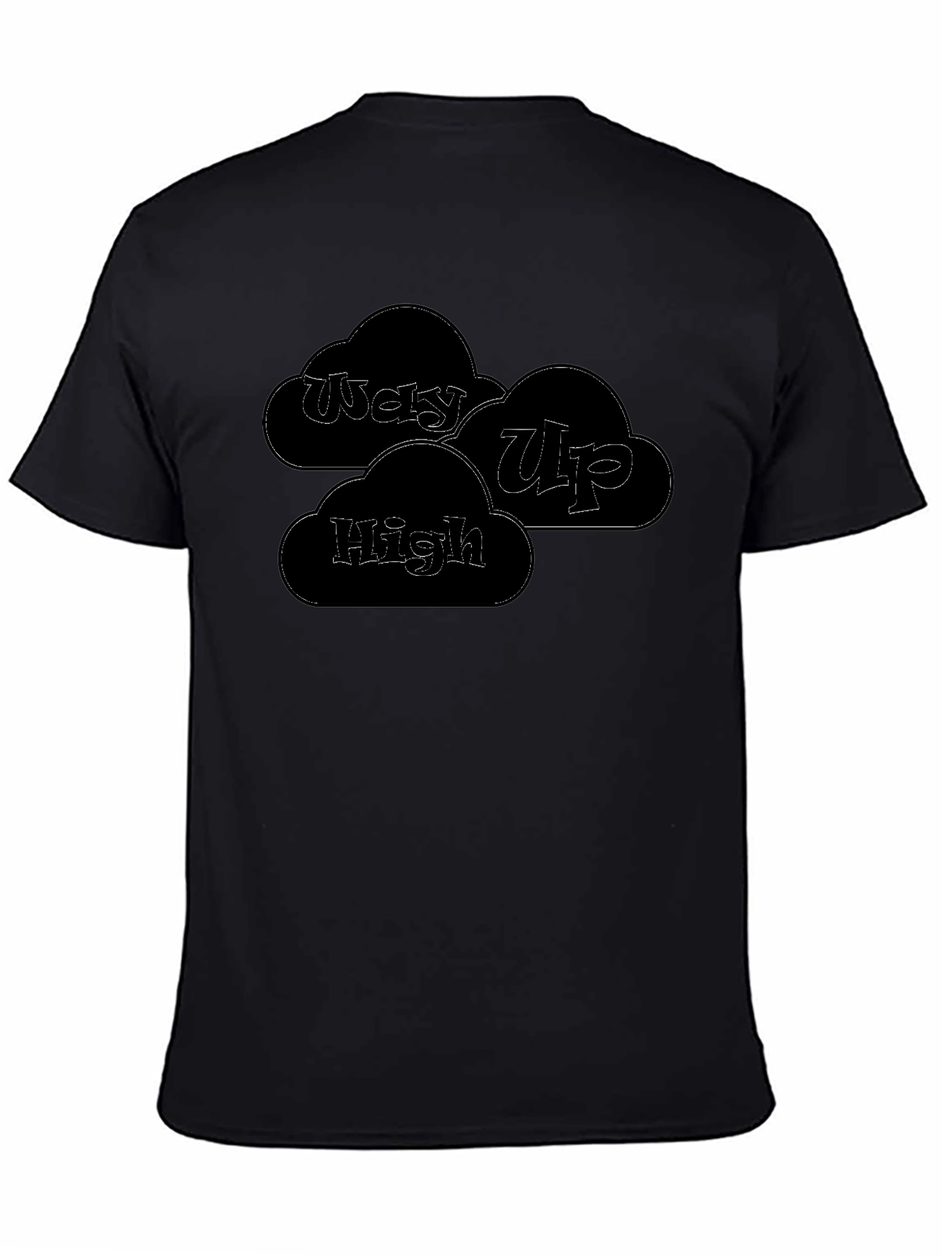 Way Up High Black Graphic T-Shirt