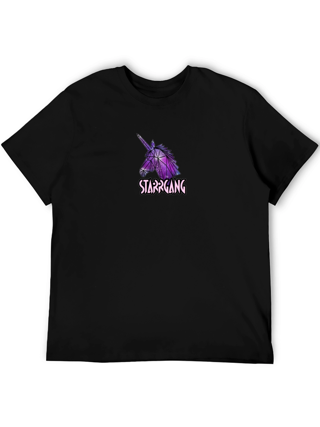 StarrGang Unicorn Graphic Black T-Shirt
