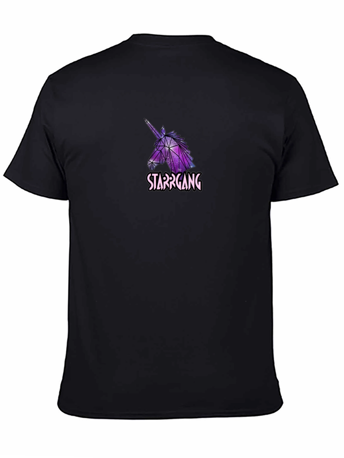 StarrGang Unicorn Graphic Black T-Shirt
