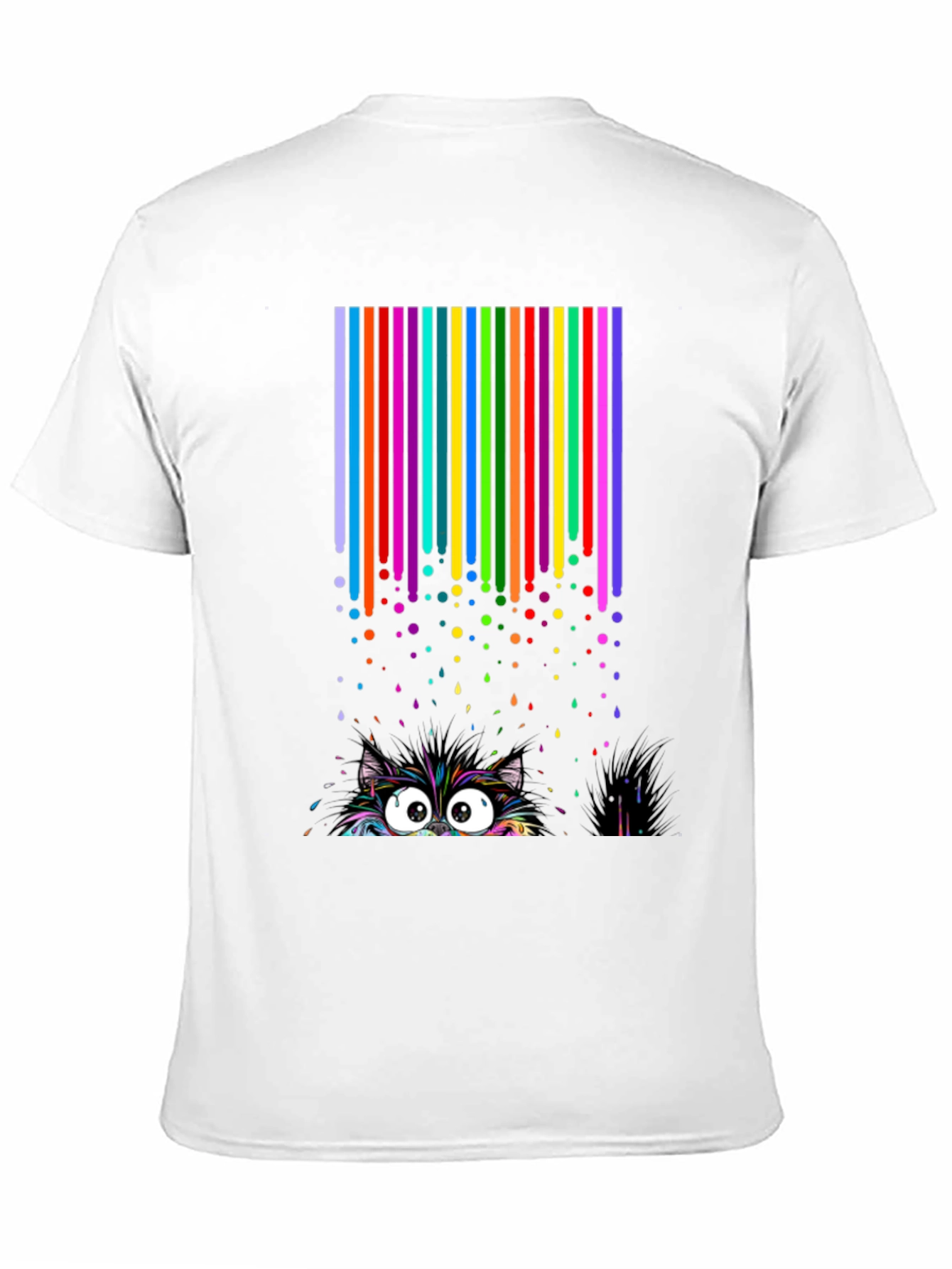 Colorful Cat Peek T-Shirt