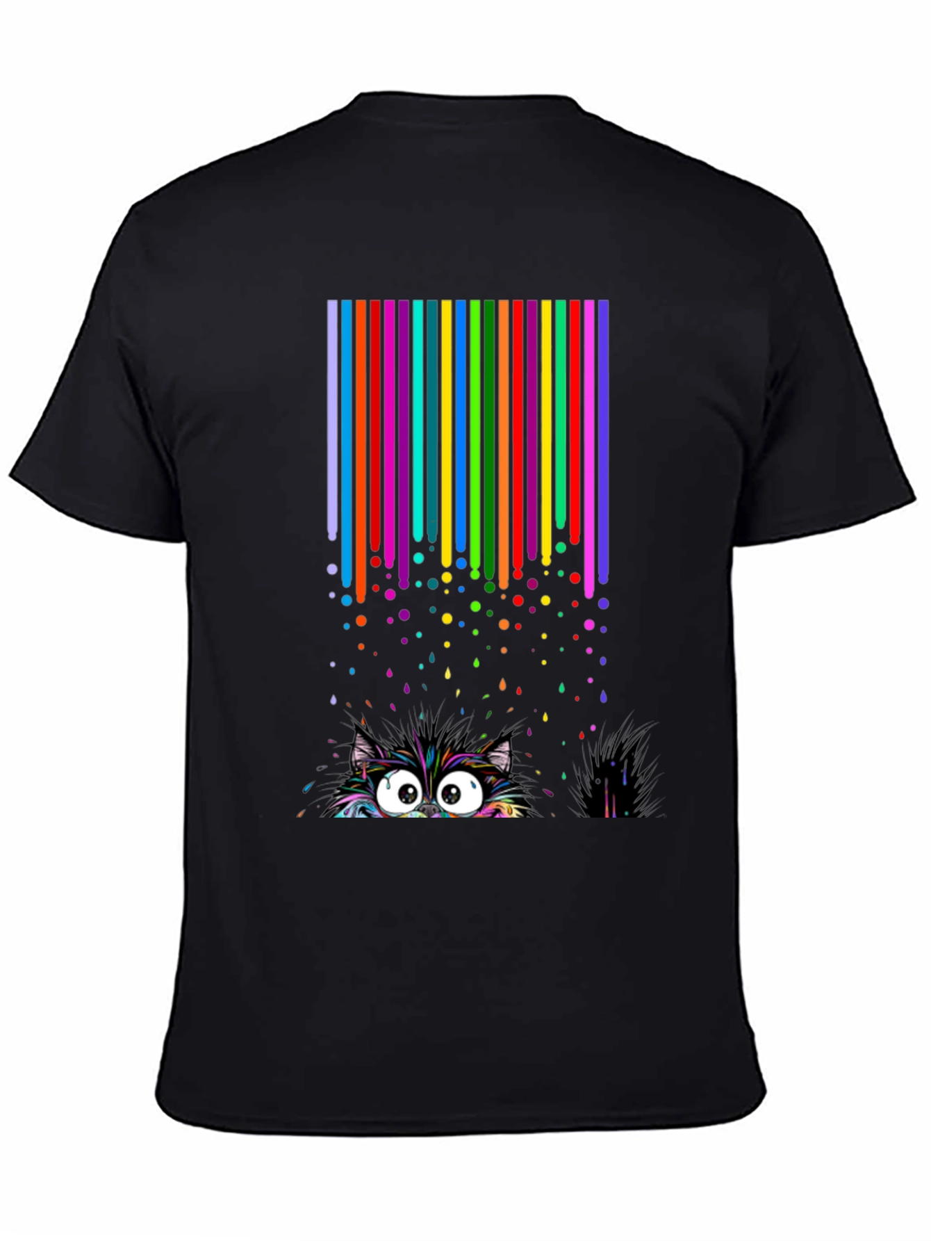 Colorful Cat Peek T-Shirt