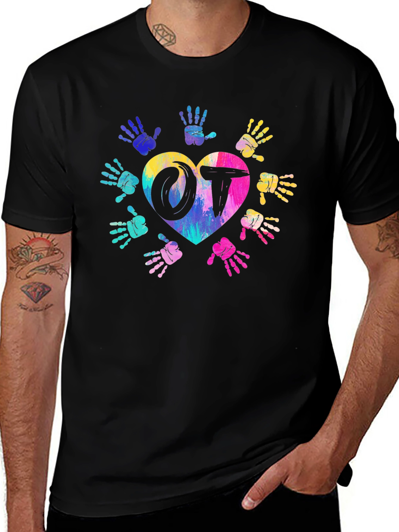 OT Occupational Therapy Heart Hands T-Shirt