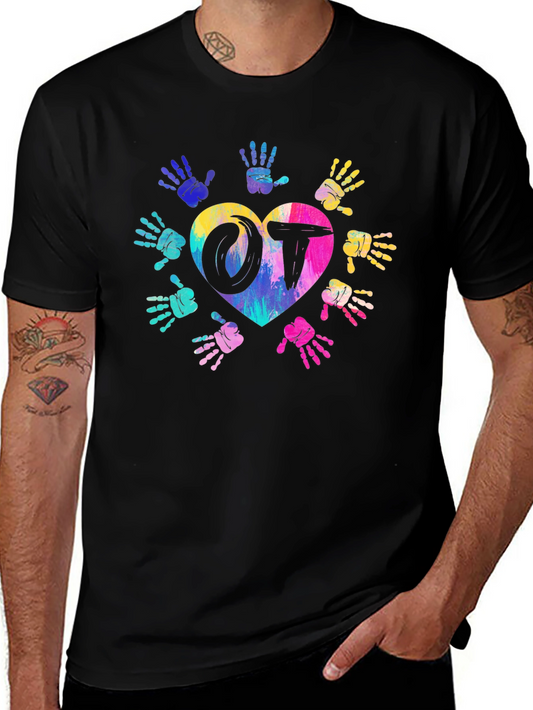 OT Occupational Therapy Heart Hands T-Shirt