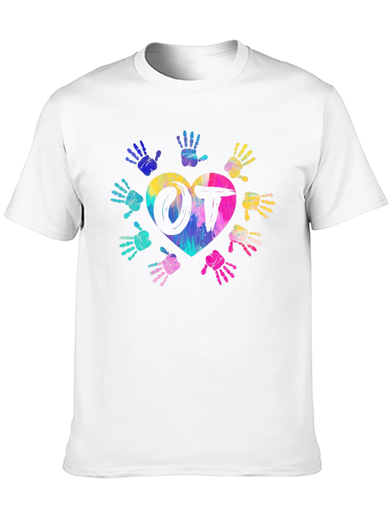 OT Occupational Therapy Heart Hands T-Shirt