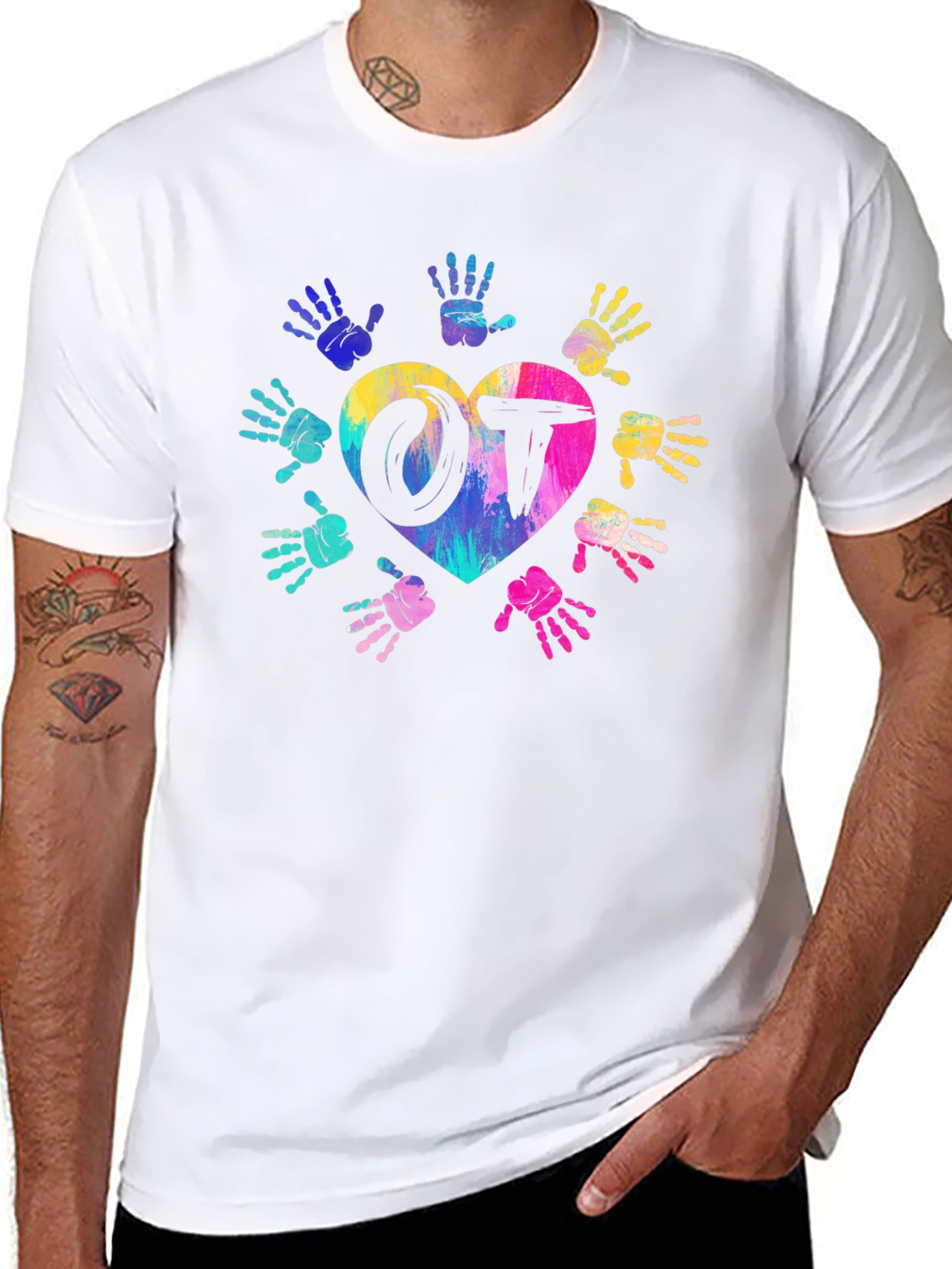OT Occupational Therapy Heart Hands T-Shirt