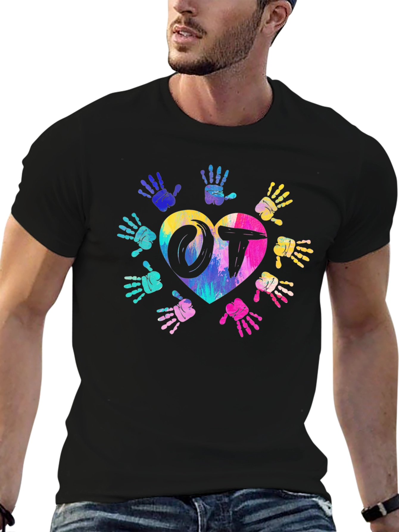 OT Occupational Therapy Heart Hands T-Shirt
