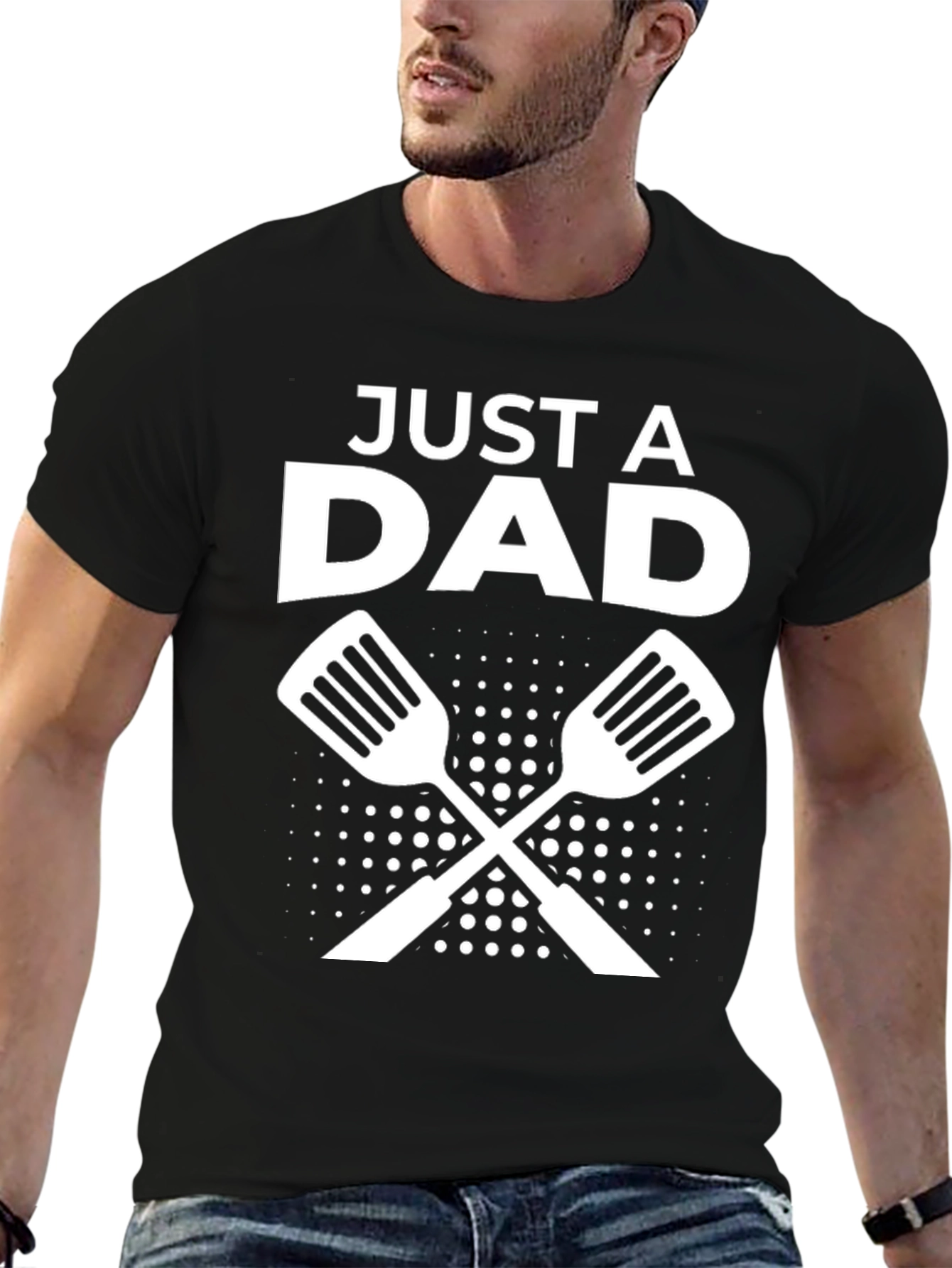 Just A Dad BBQ T-Shirt - Grill Master Gift