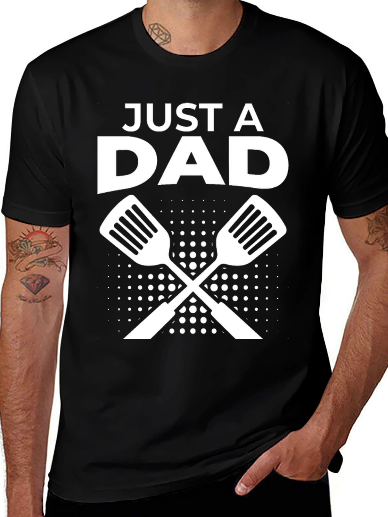 Just A Dad BBQ T-Shirt - Grill Master Gift