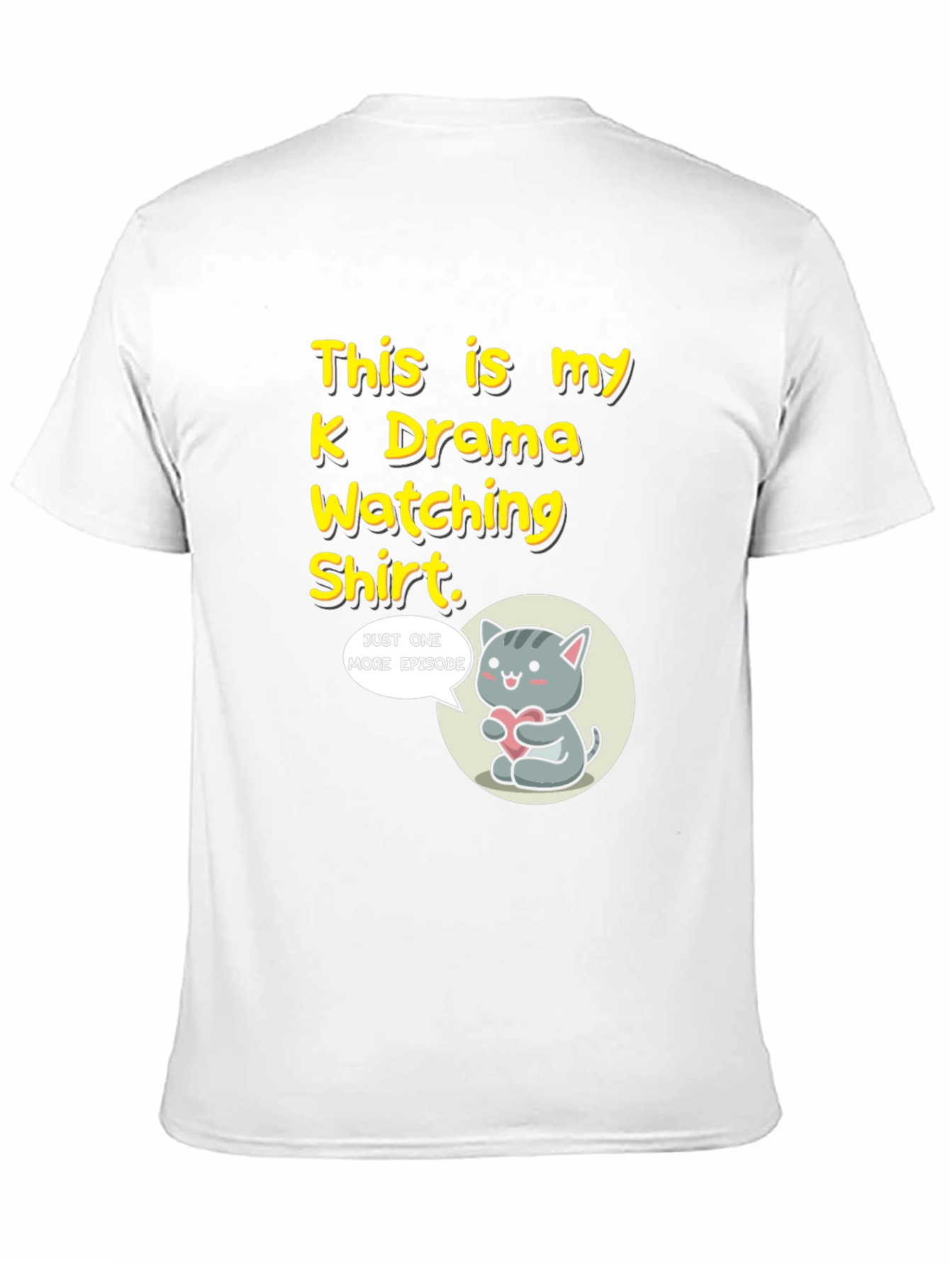 K Drama Watching Shirt - Cat and Heart