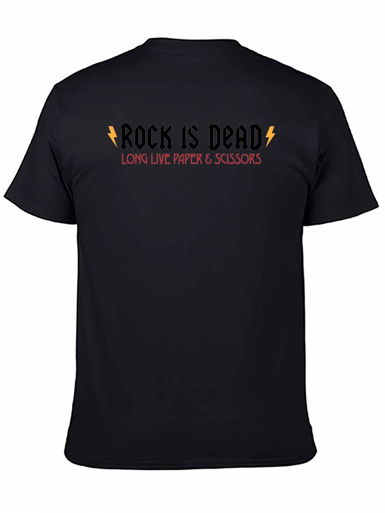 Rock Is Dead Graphic Tee - Mens Black T-Shirt