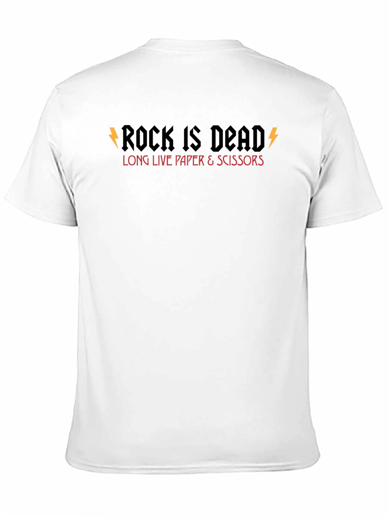 Rock Is Dead Graphic Tee - Mens Black T-Shirt