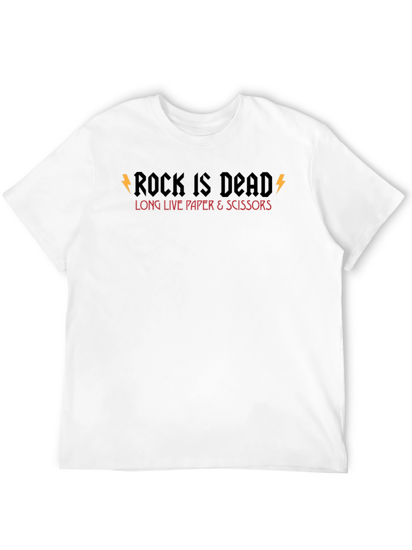 Rock Is Dead Graphic Tee - Mens Black T-Shirt