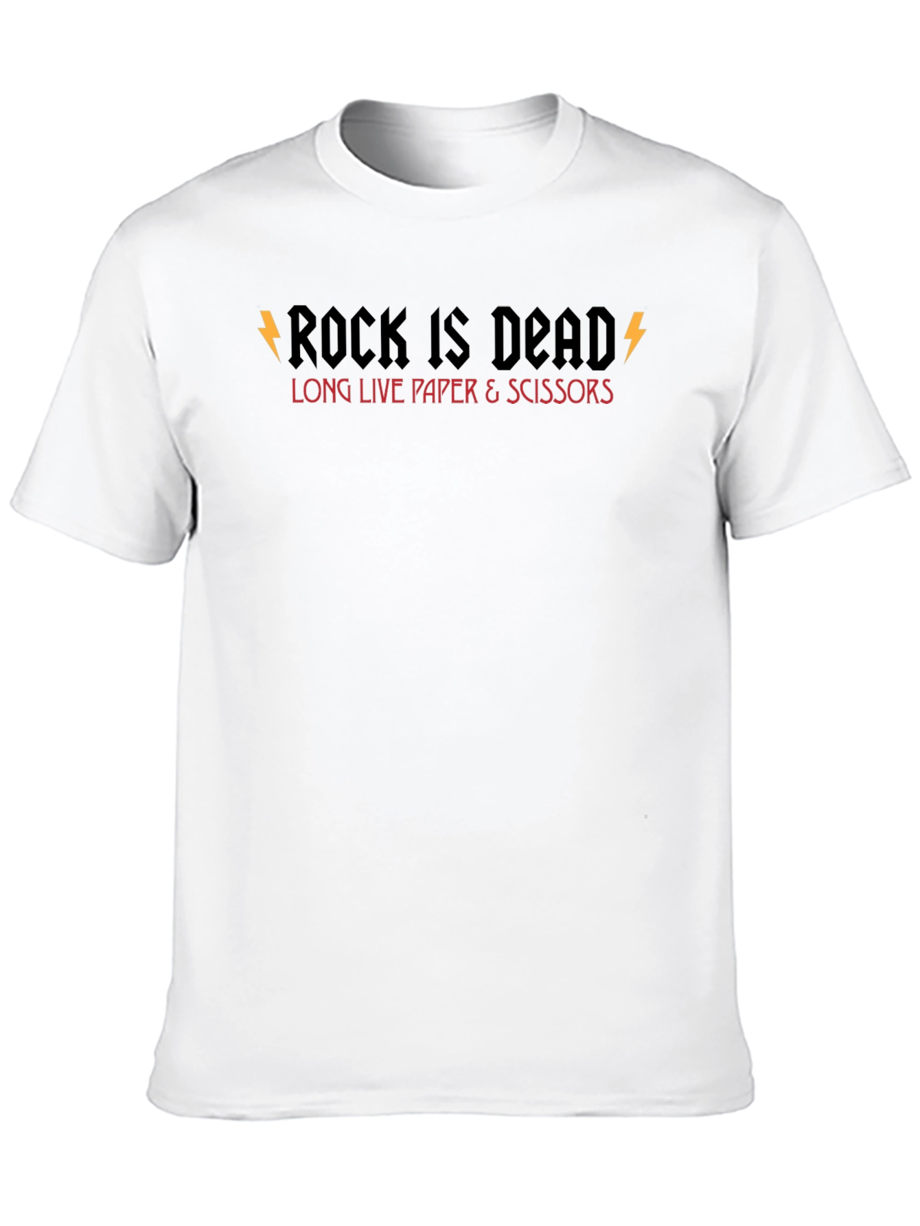 Rock Is Dead Graphic Tee - Mens Black T-Shirt