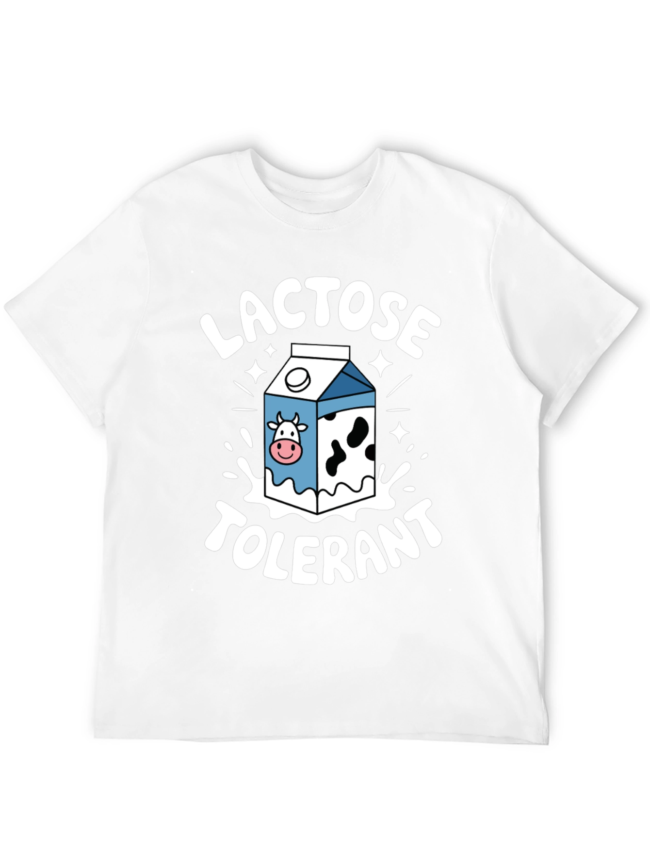 Lactose Tolerant Graphic T-Shirt - Black