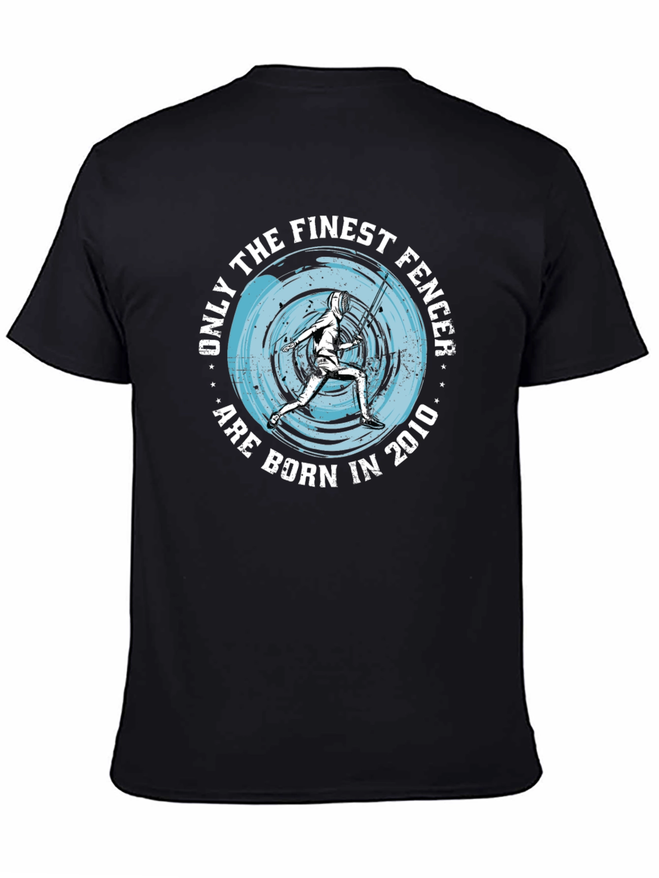 Finest Fencer Born in 2010 Black T-Shirt