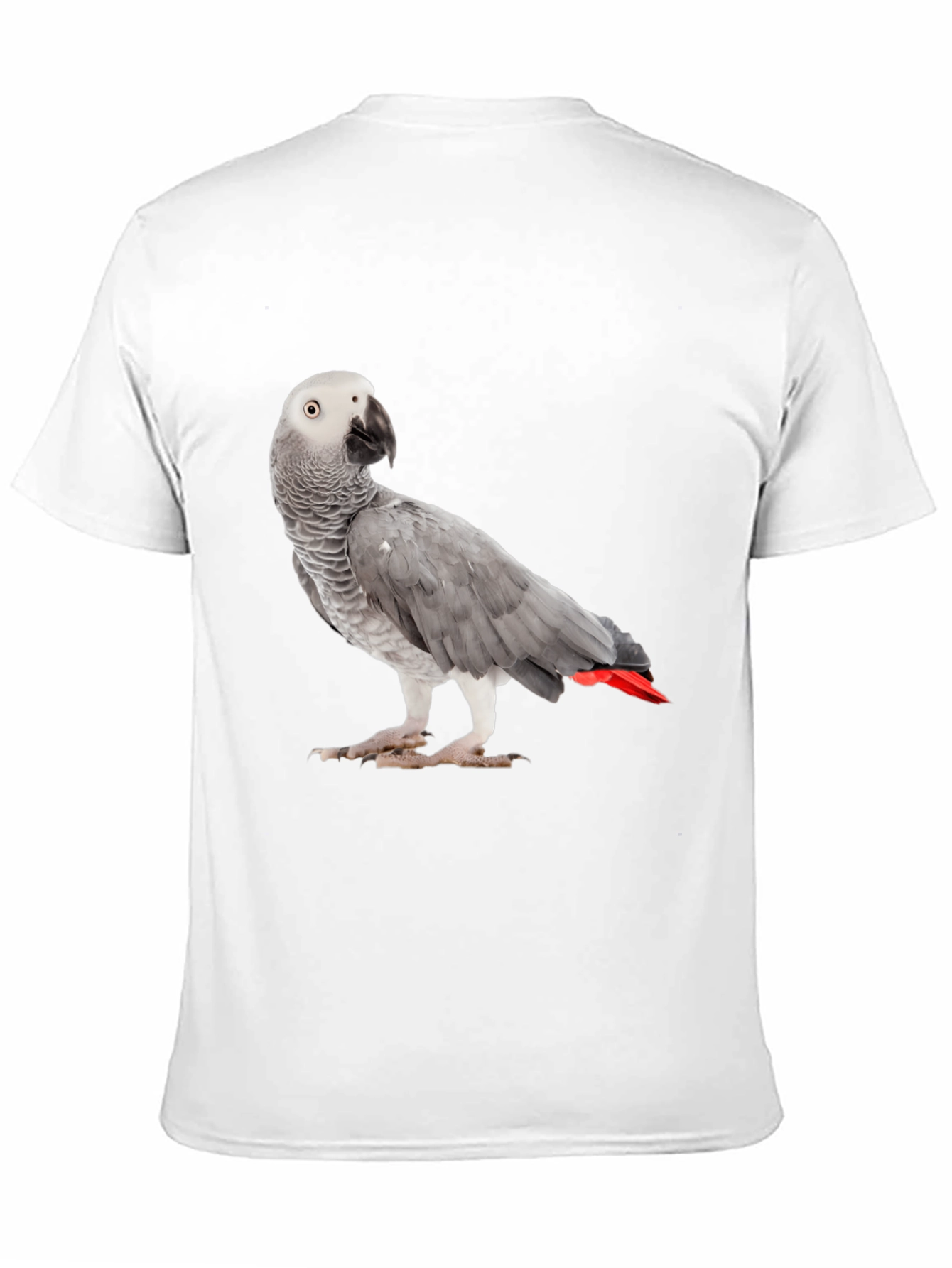 African Grey Parrot T-Shirt | Unisex Black Tee