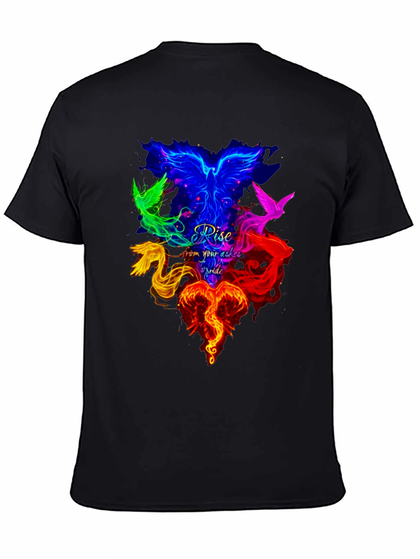 Rise From Your Ashes Pride Phoenix Graphic Tee