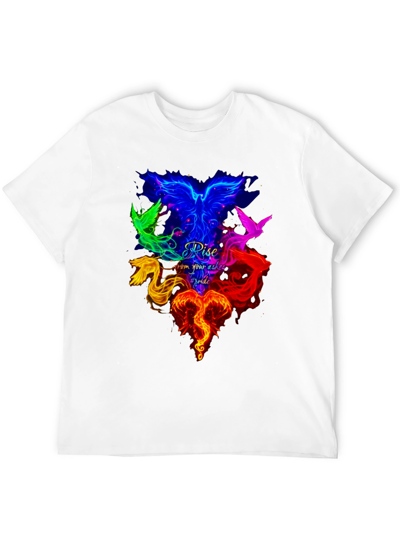 Rise From Your Ashes Pride Phoenix Graphic Tee