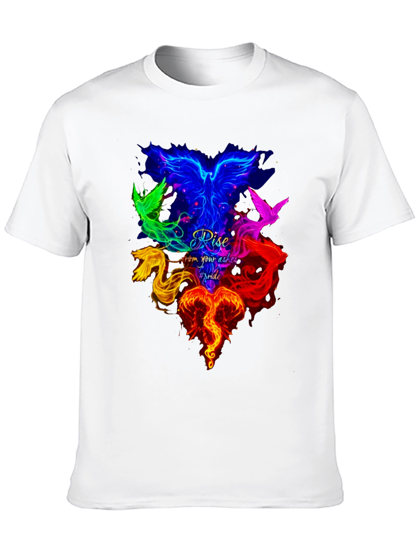 Rise From Your Ashes Pride Phoenix Graphic Tee