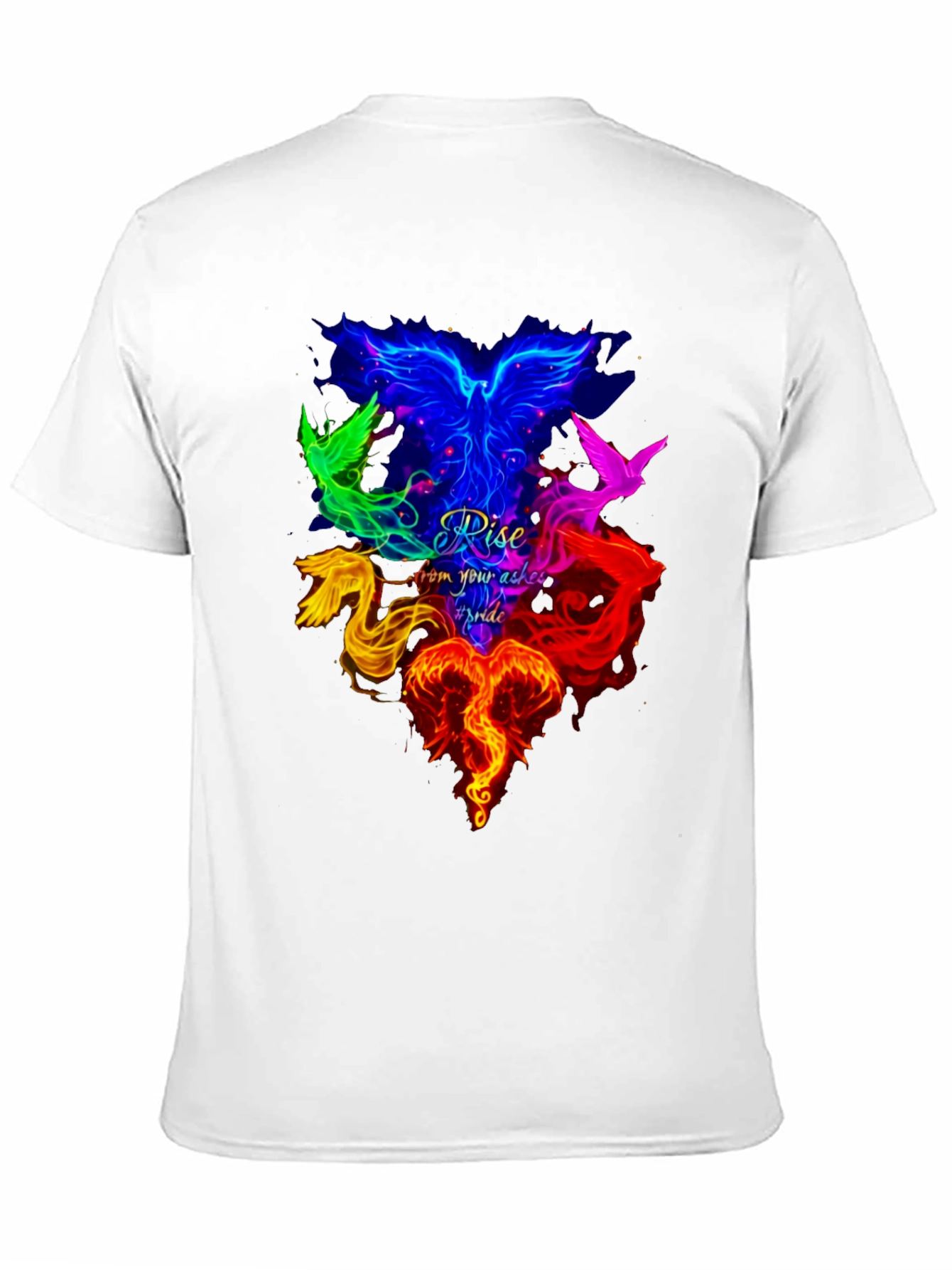 Rise From Your Ashes Pride Phoenix Graphic Tee