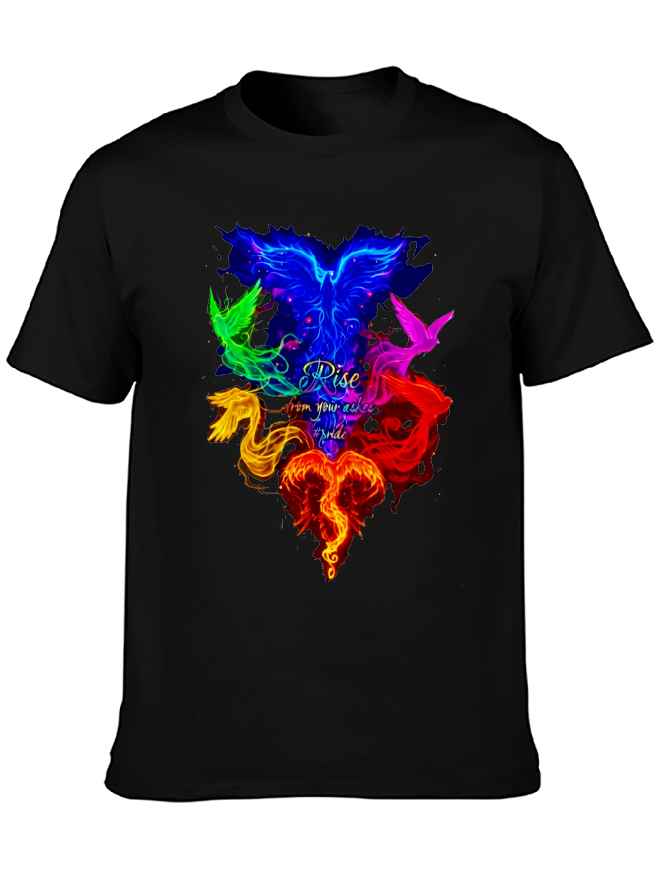 Rise From Your Ashes Pride Phoenix Graphic Tee