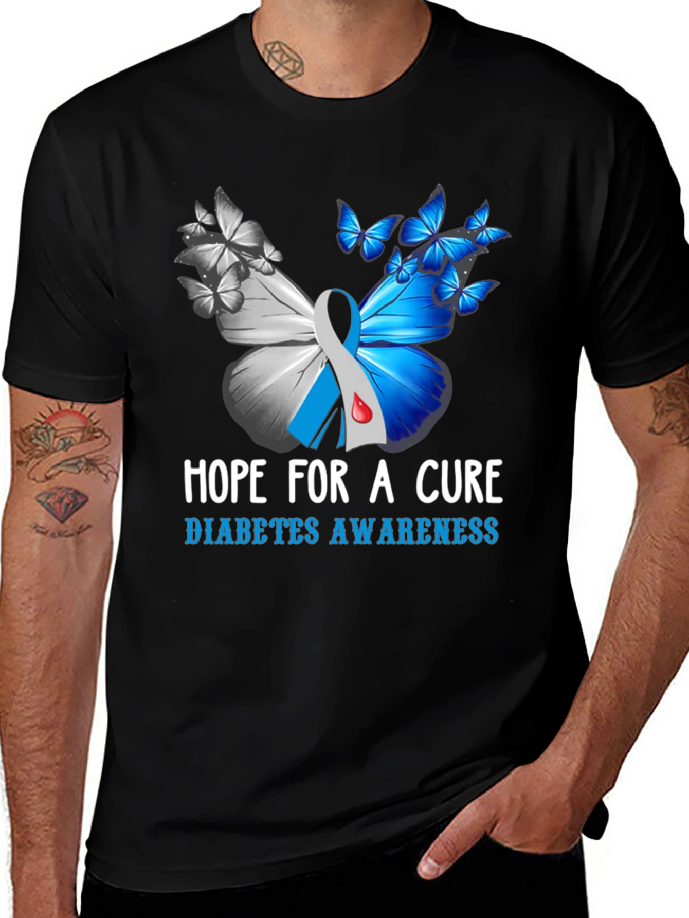 Diabetes Awareness Hope for A Cure T-Shirt