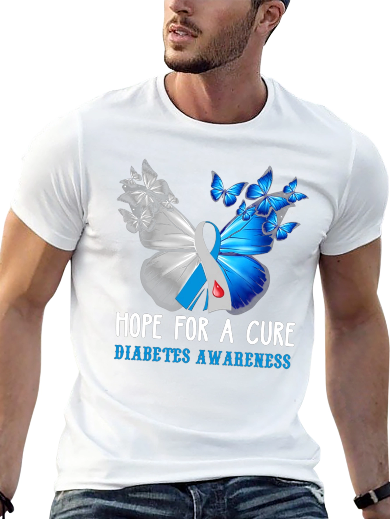 Diabetes Awareness Hope for A Cure T-Shirt