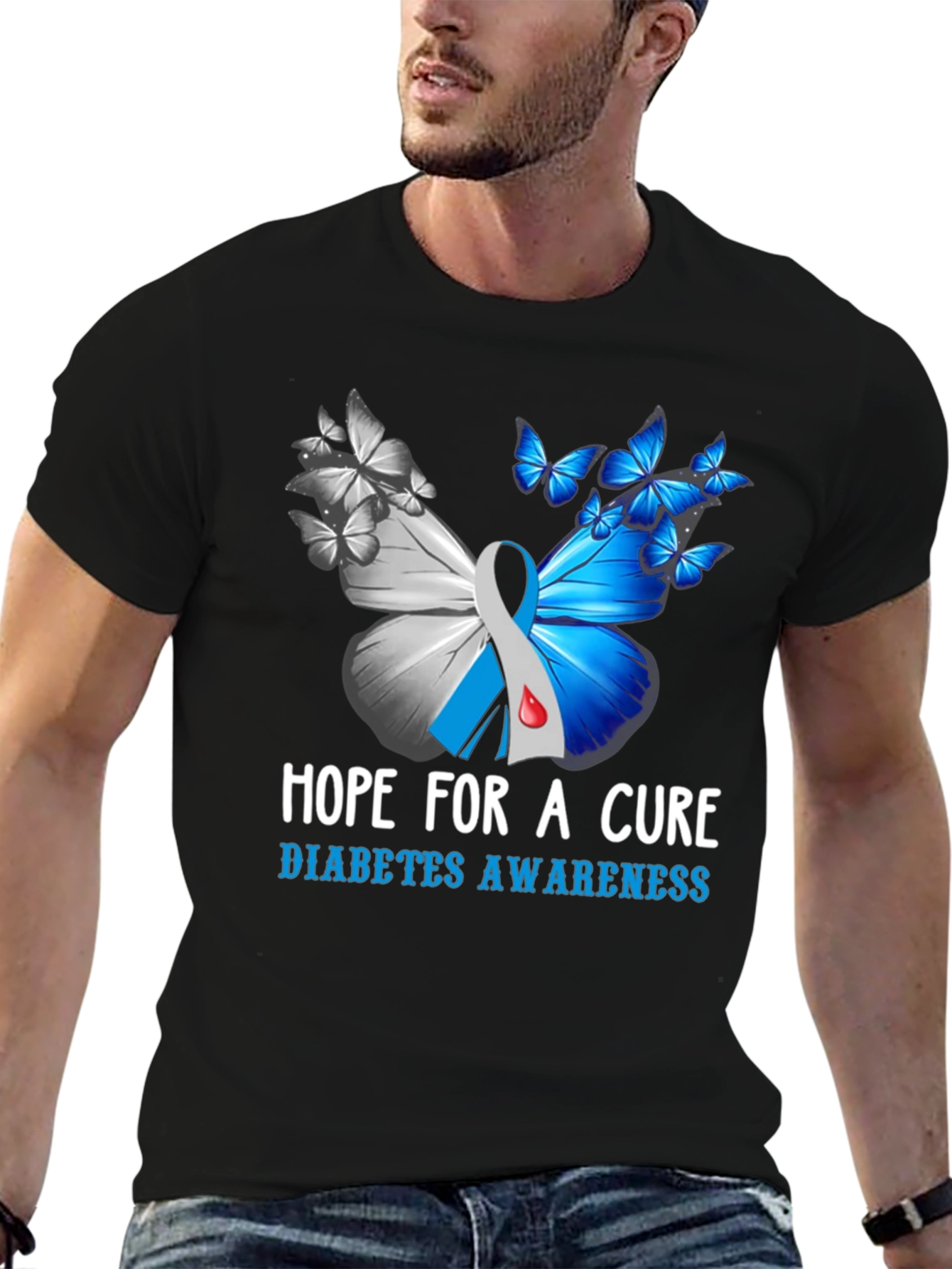 Diabetes Awareness Hope for A Cure T-Shirt