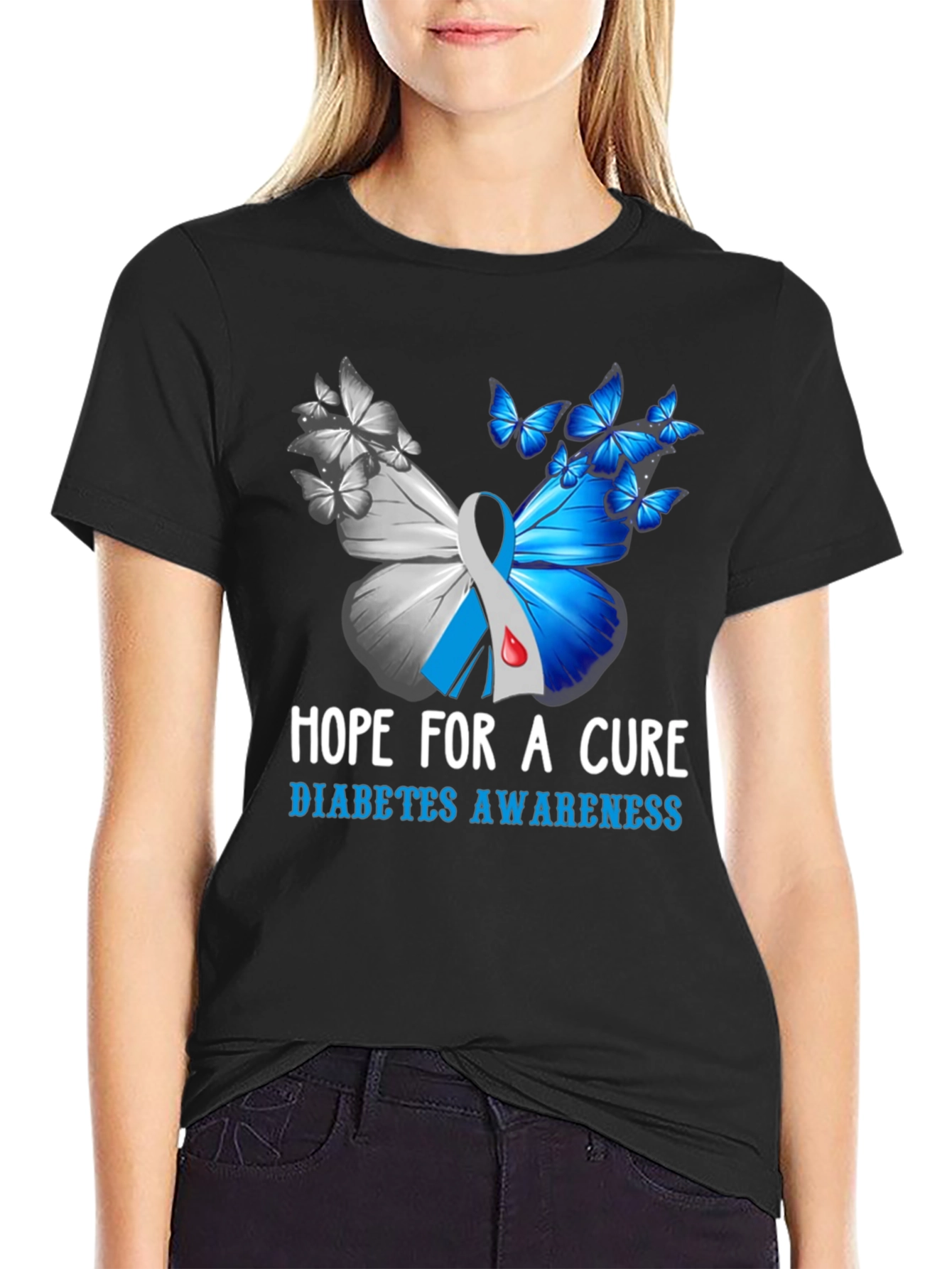 Diabetes Awareness Hope for A Cure T-Shirt