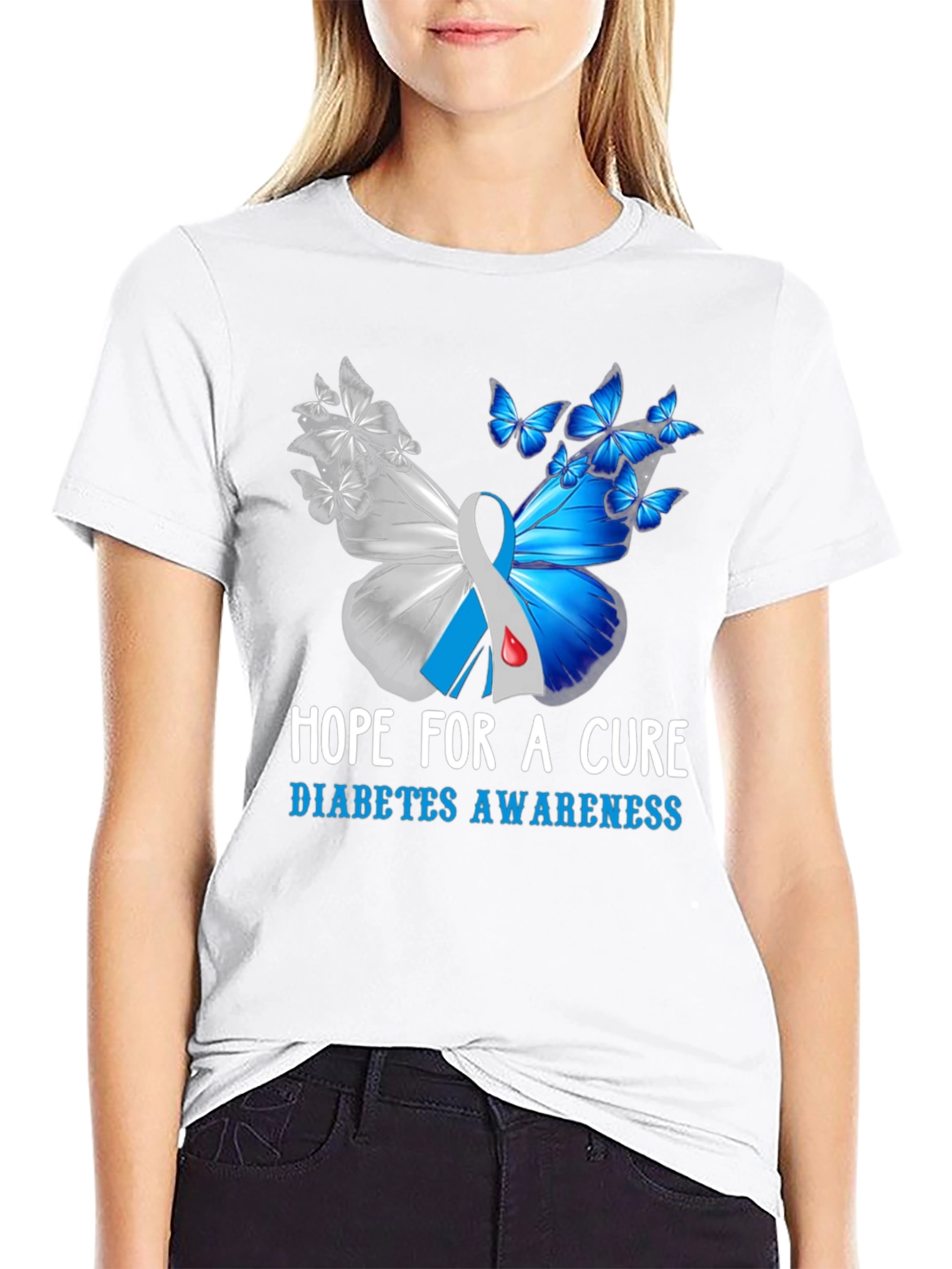 Diabetes Awareness Hope for A Cure T-Shirt