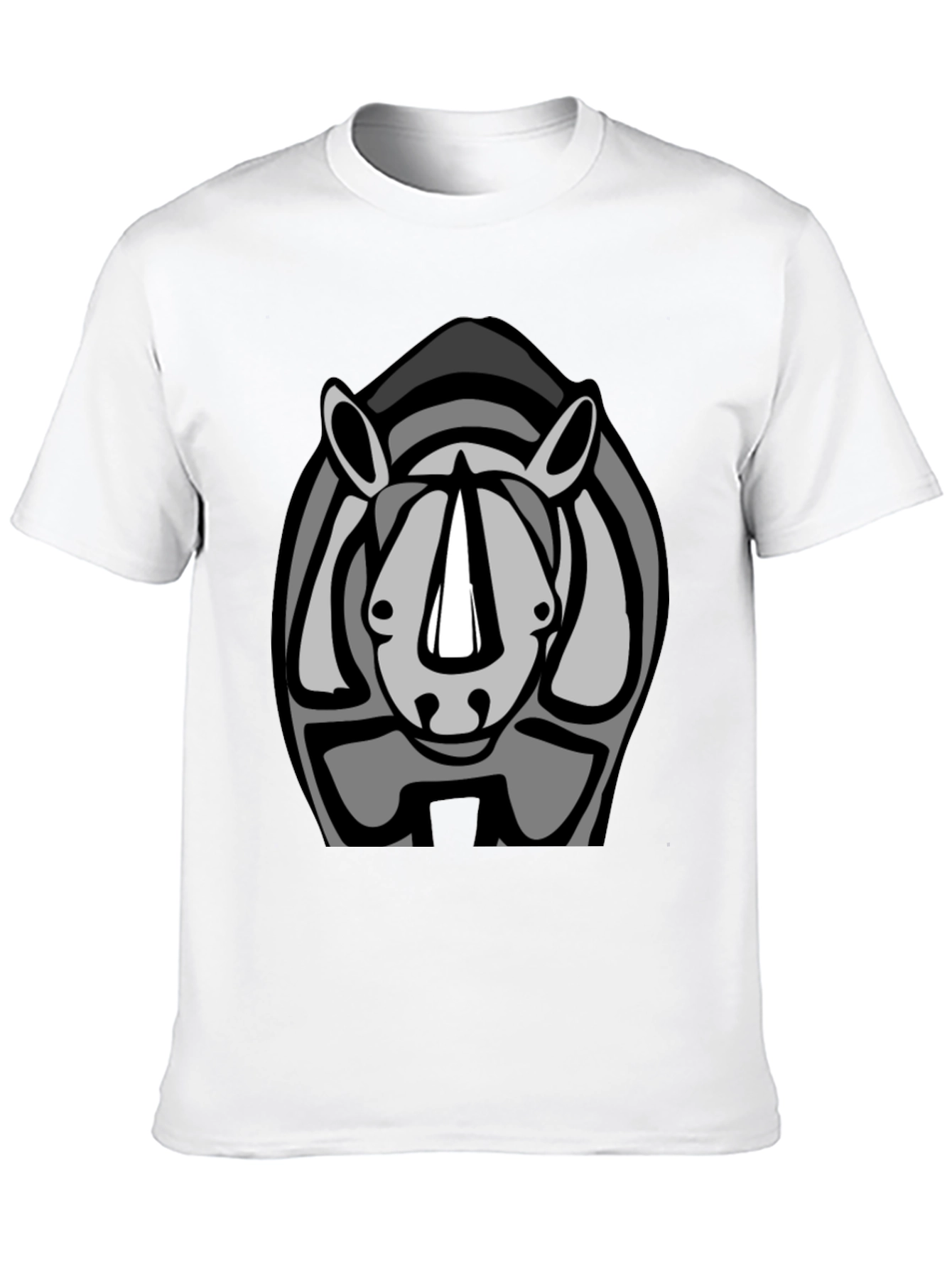 Rhino Graphic Tee - Cool Animal Design
