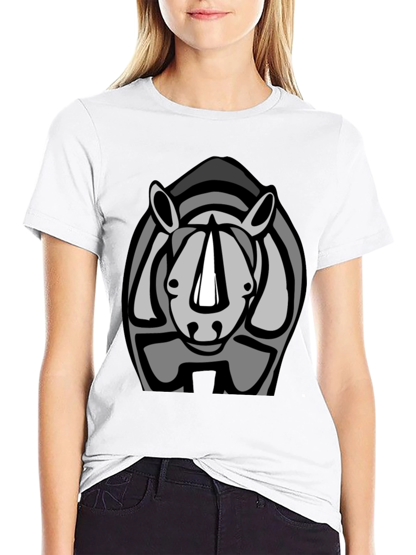 Rhino Graphic Tee - Cool Animal Design
