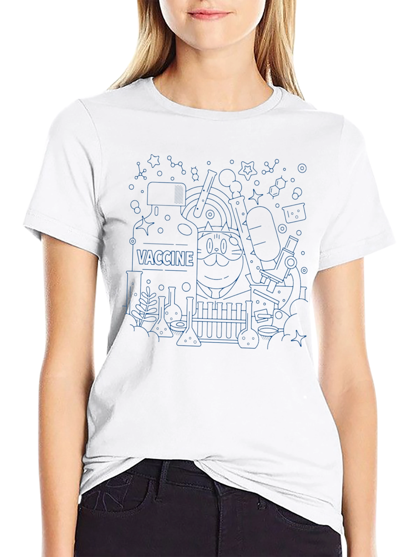 Vaccine Cat Science T-Shirt