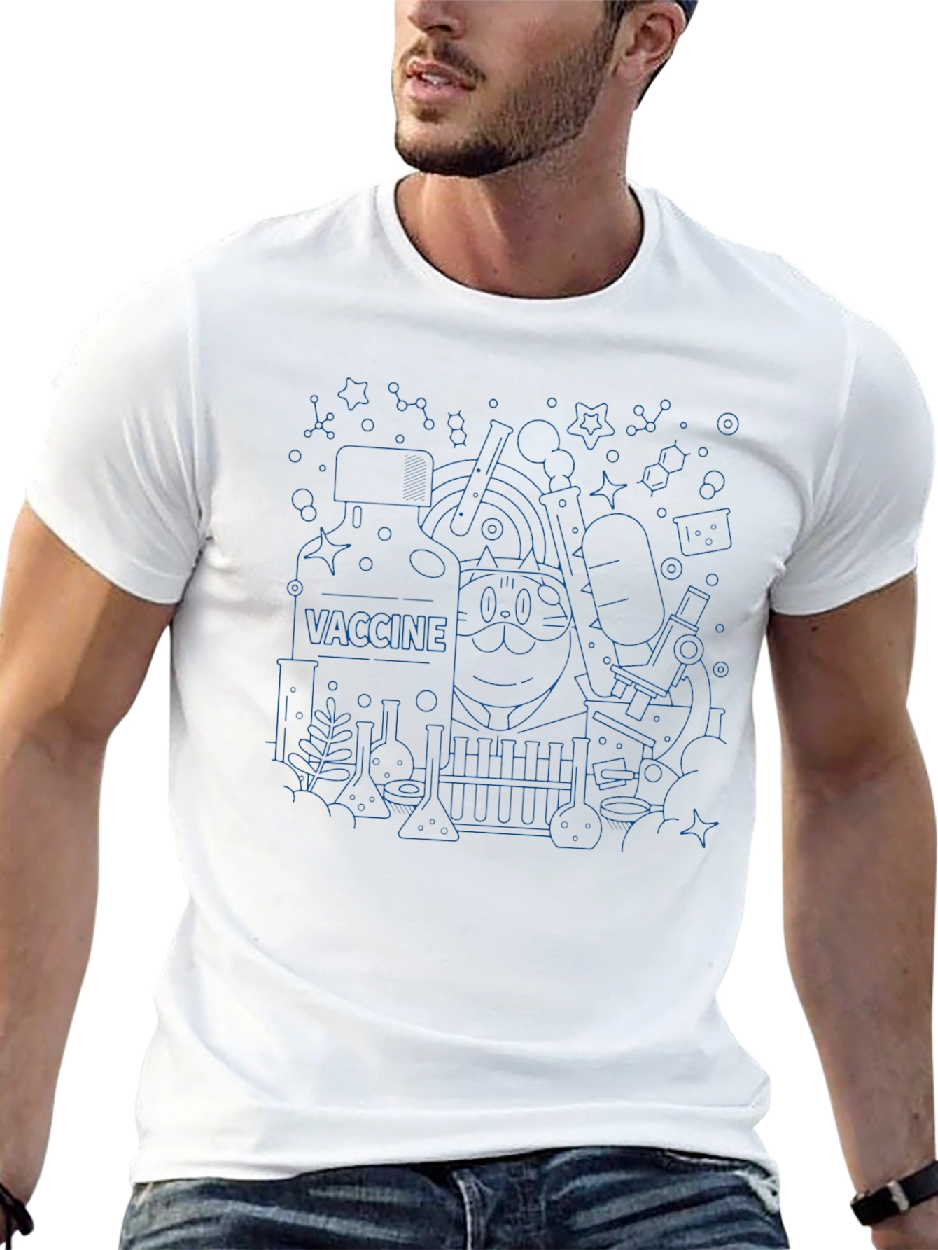 Vaccine Cat Science T-Shirt