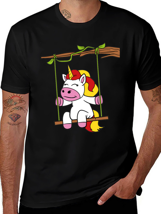 Unicorn on Swing Graphic Tee