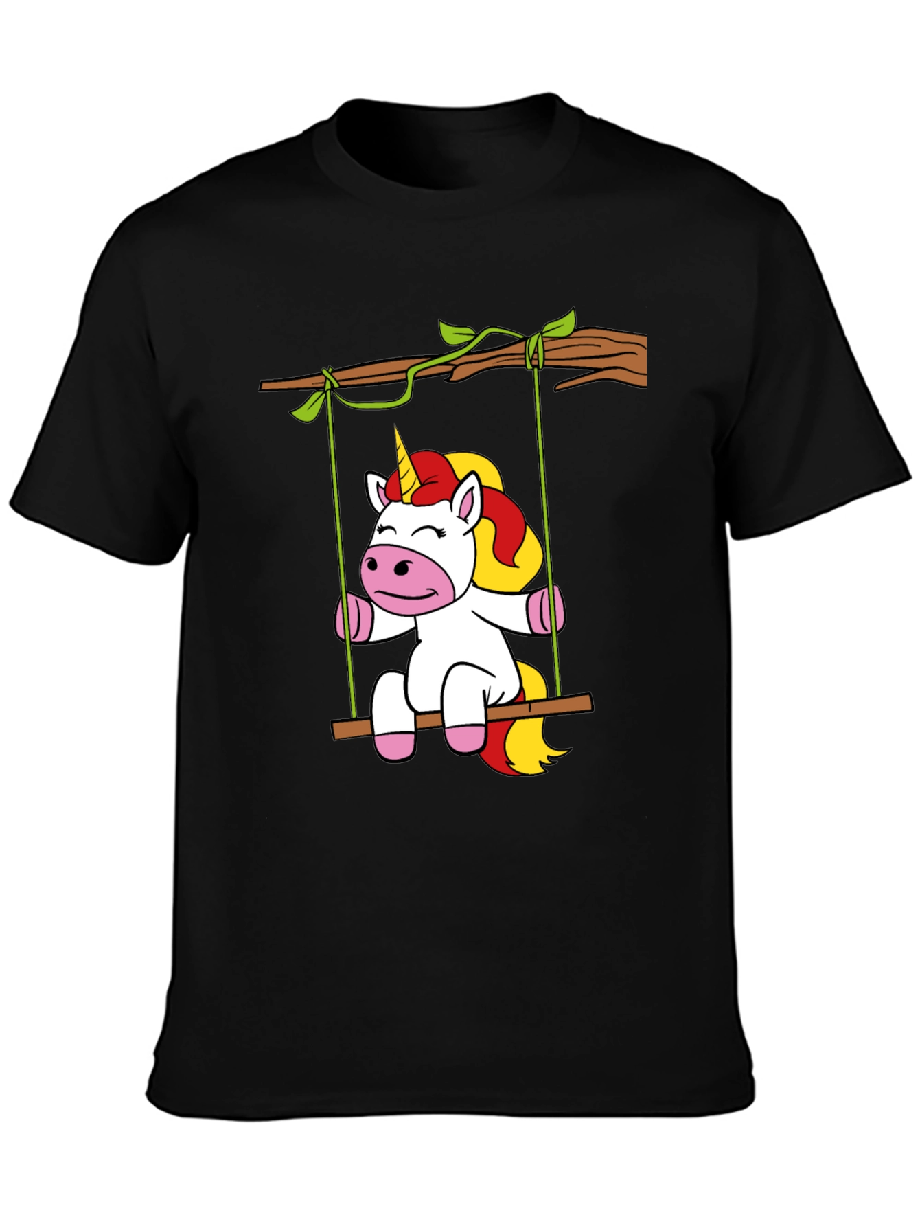Unicorn on Swing Graphic Tee
