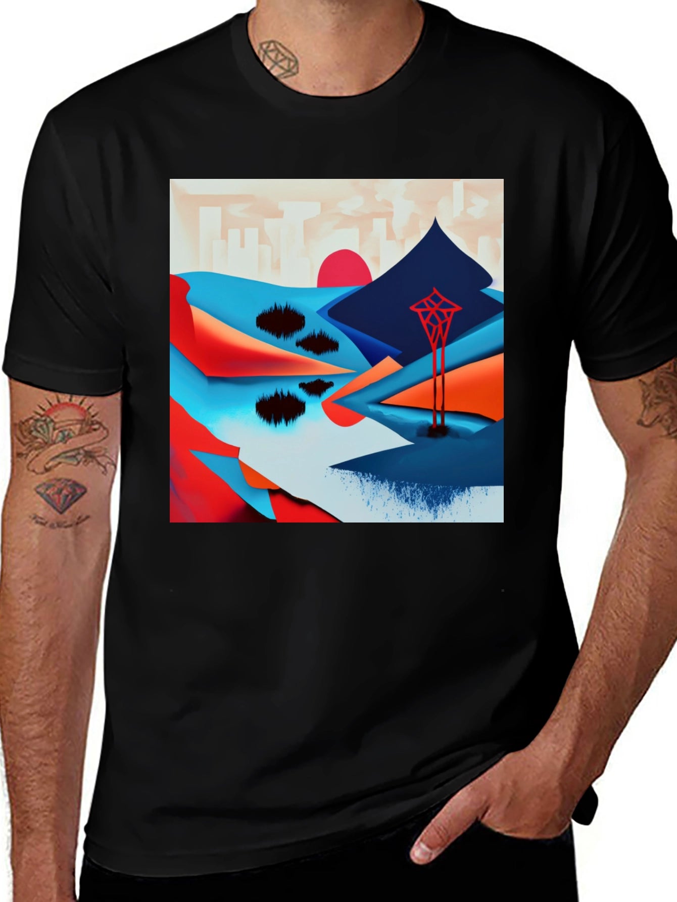 Abstract Landscape Tee