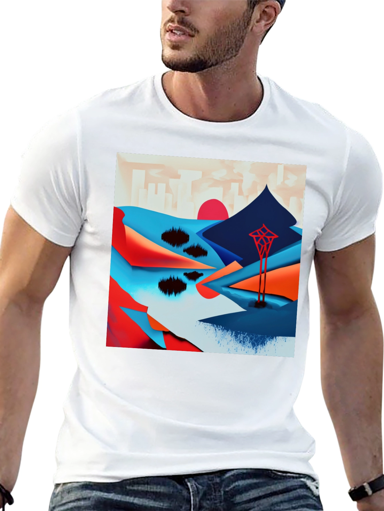 Abstract Landscape Tee