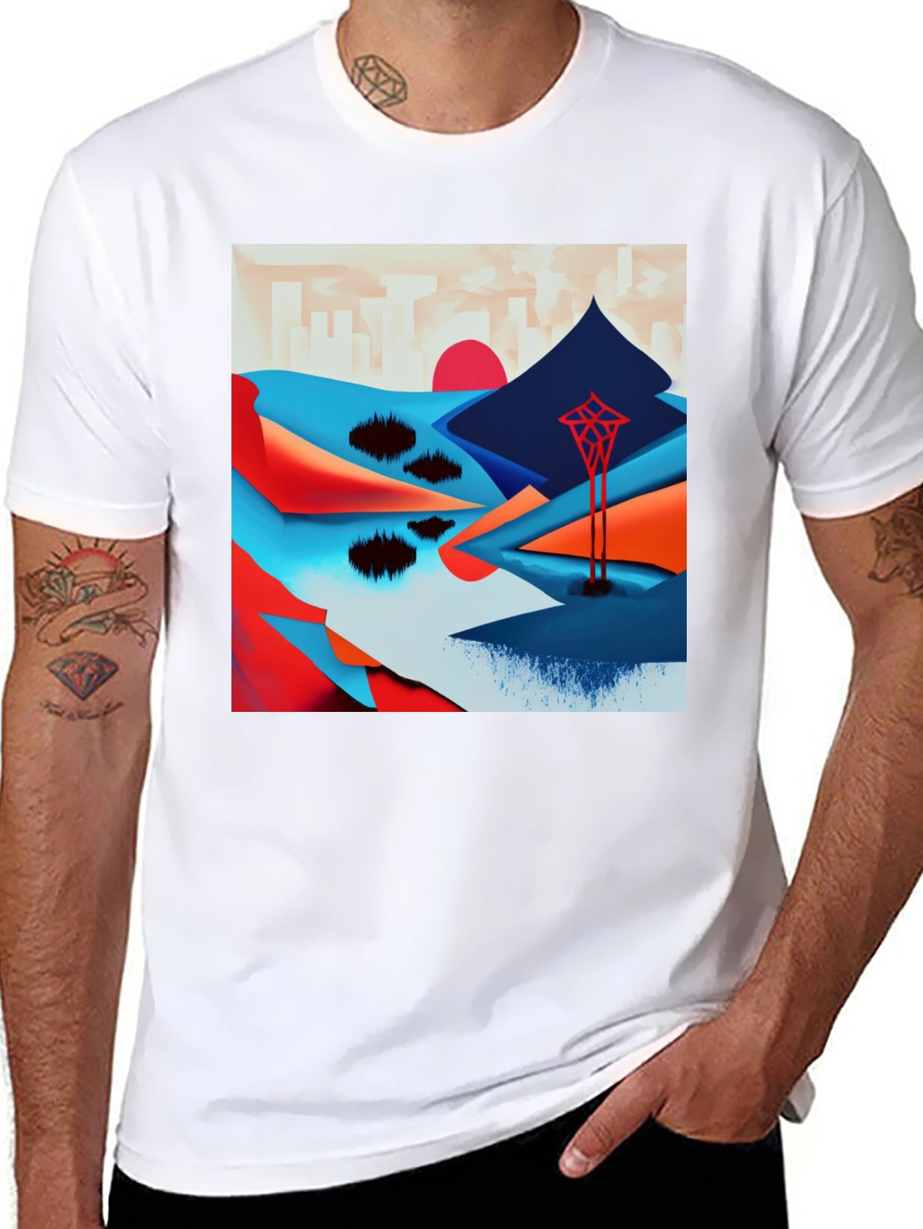 Abstract Landscape Tee