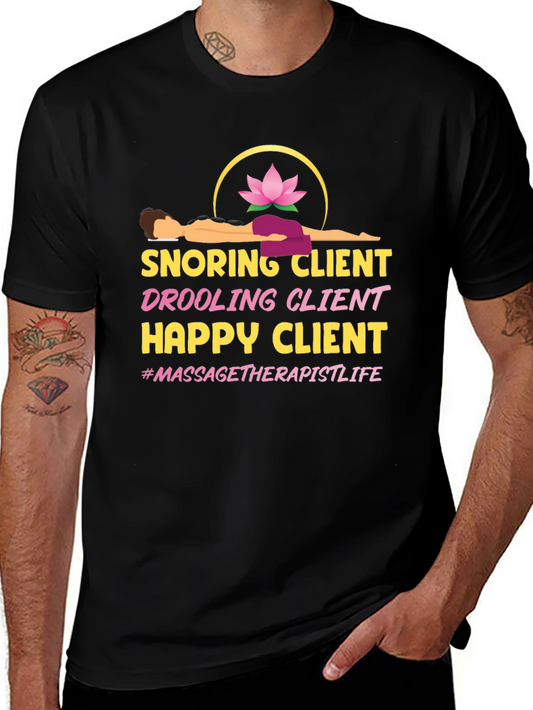 Massage Therapist Life T-Shirt - Funny Spa Client Tee